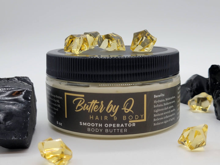 Smooth Operator Body Butter for men & women with warm herbaceous undertones & natural aromas of an exotic deciduous forest. 